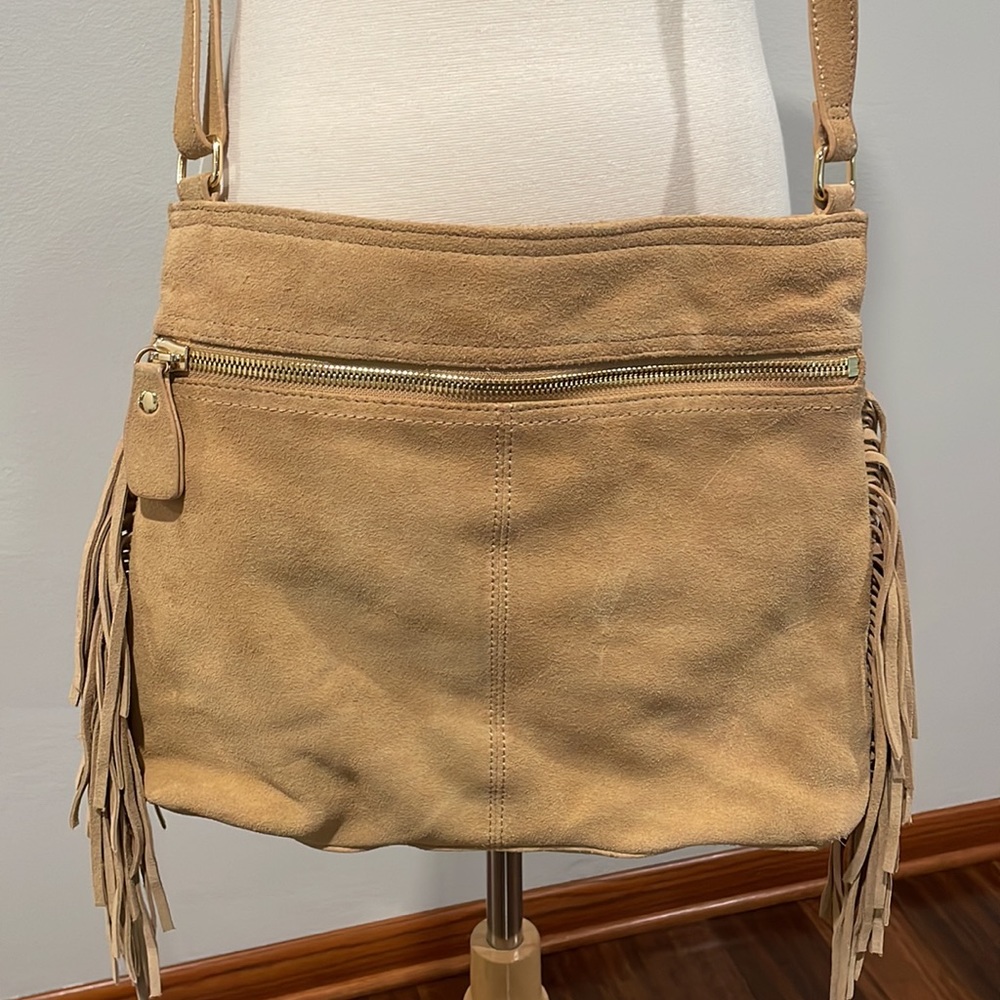 MARGOT GENUNE LEATHER SUEDE PURSE - Picture 6 of 10